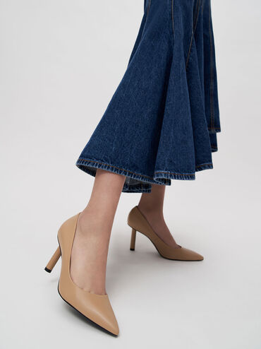 Cylindrical Heel Pumps, Sand, hi-res