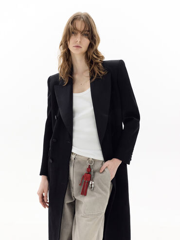 Ivette Woven Robot Bag Charm, Equestrian Red, hi-res