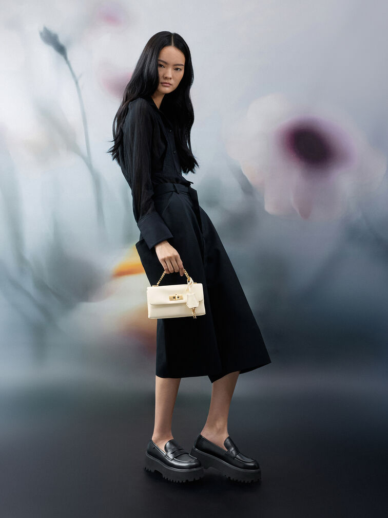 محفظة "كيري" بسلسلة, كريم, hi-res