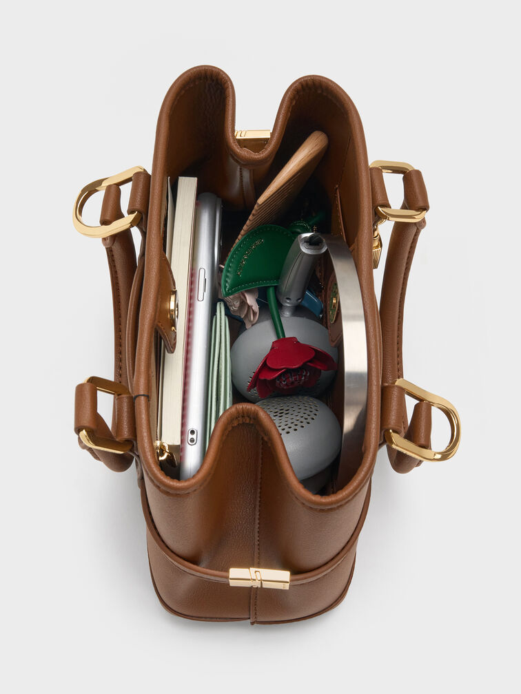 Mini Scottie Tote Bag, Chocolate, hi-res