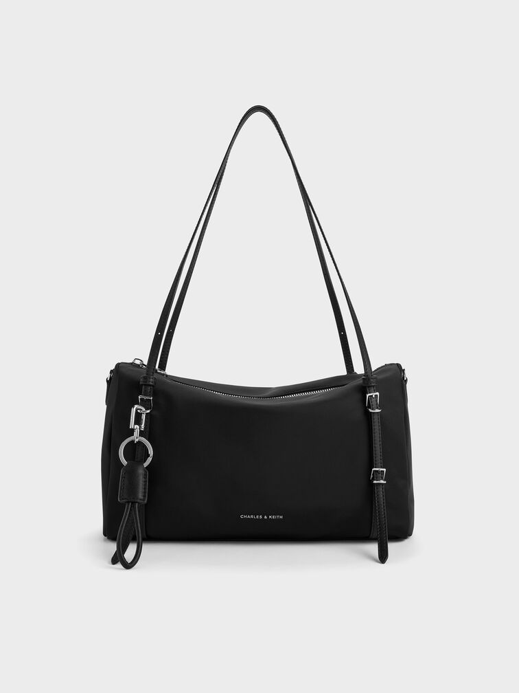 حقيبة كتف من النايلون من ليفي, أسود كلاسيكي, hi-res