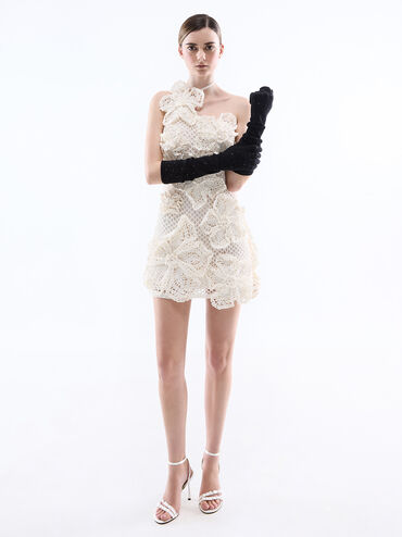 Jessy Recycled Polyester Bow Ankle-Strap Stiletto-Heel Sandals, White, hi-res