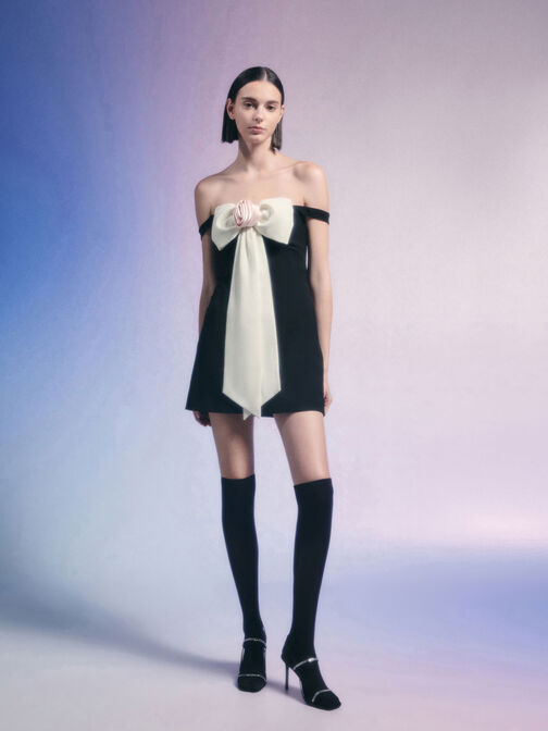 Arona Satin Crystal-Embellished Stiletto-Heel Sandals, Black Textured, hi-res