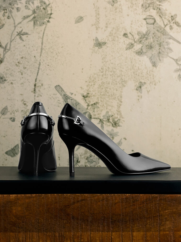 حذاء بكعب إيرينا ميتاليك ومقدمة مدببة, صندوق أسود, hi-res