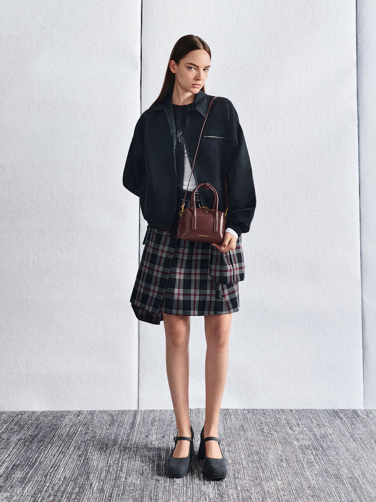 حقيبة بولينغ دينا, أحمر توتي فاخر, hi-res