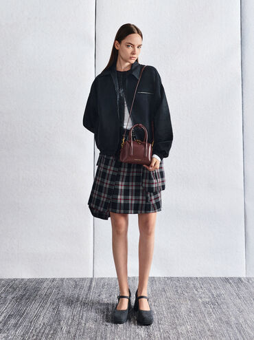 حقيبة بولينغ دينا, أحمر توتي فاخر, hi-res