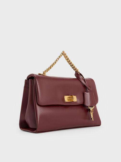 Kerry Chain-Handle Crossbody Bag, Mulberry Plum, hi-res