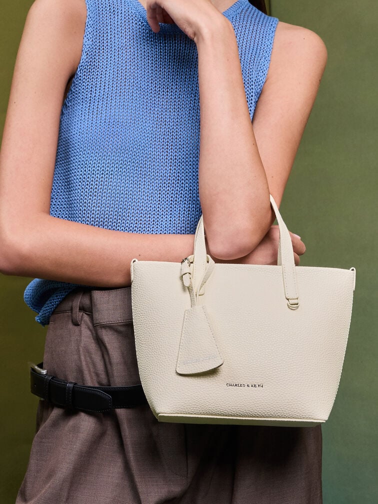 Mini Beryl Tote Bag, Cream, hi-res