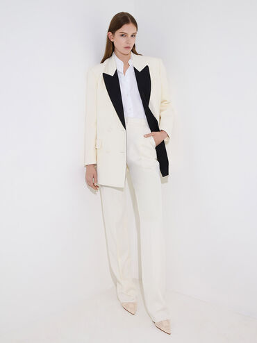 صندل مولز شبكي متشابك, كريم, hi-res