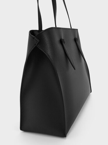 Allyn Elongated-Handle Tote Bag, Noir, hi-res