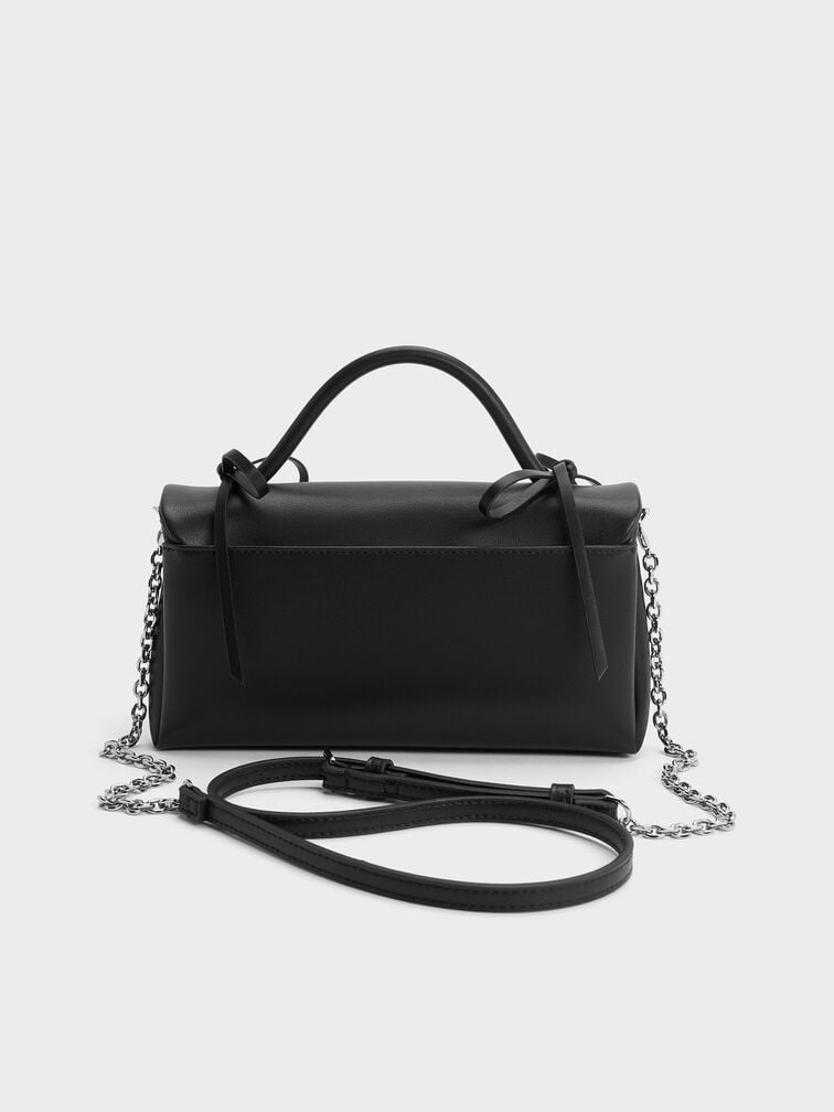 Hazel Bow Wallet On Chain, Noir, hi-res