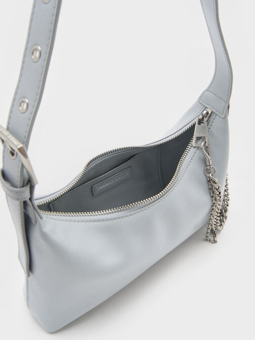 Atwood Chain-Embellished Shoulder Bag, Sea Salt Blue, hi-res