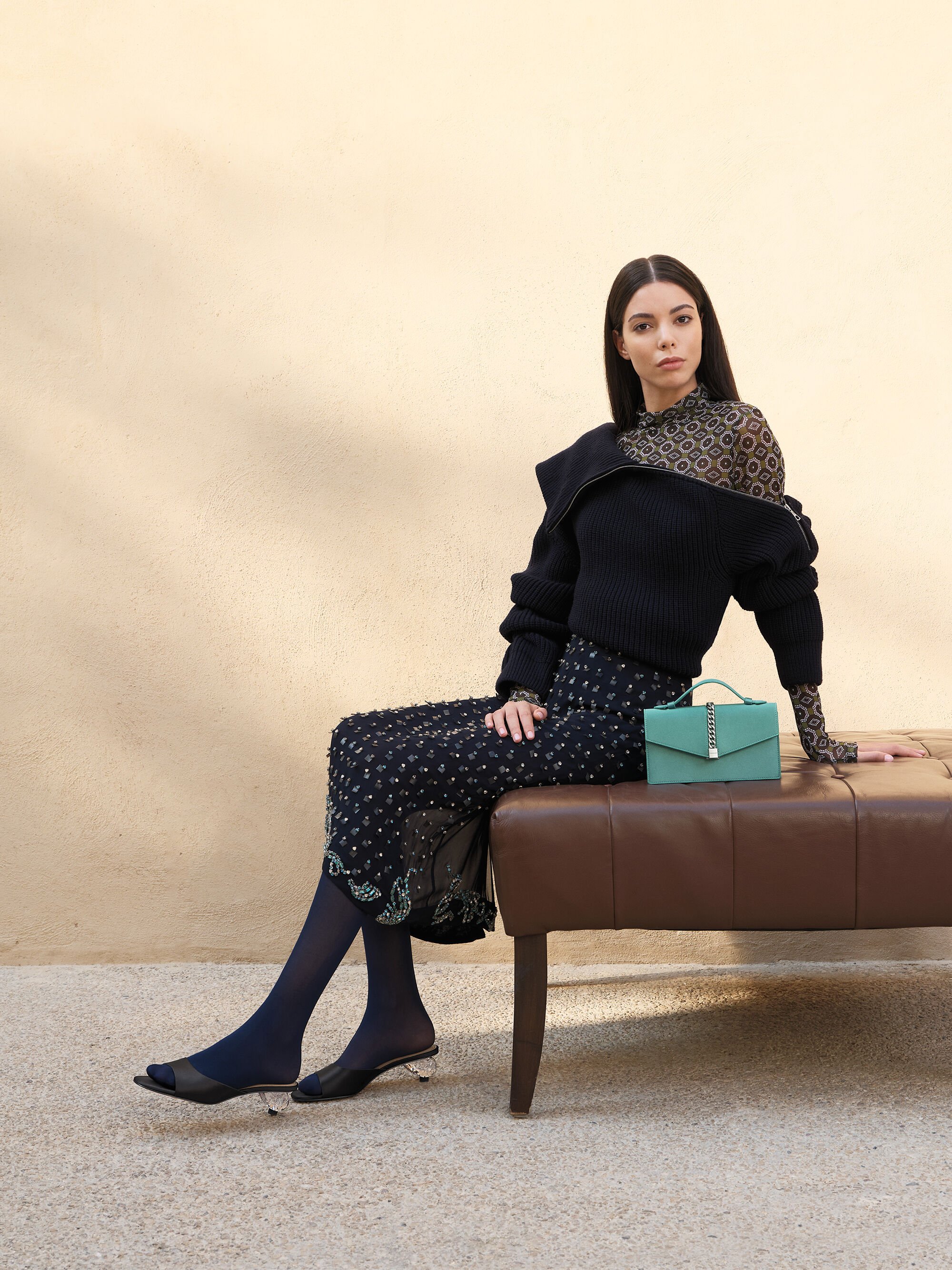 Women's Lorde Geometric Square-Toe Loafers  - CHARLES & KEITH