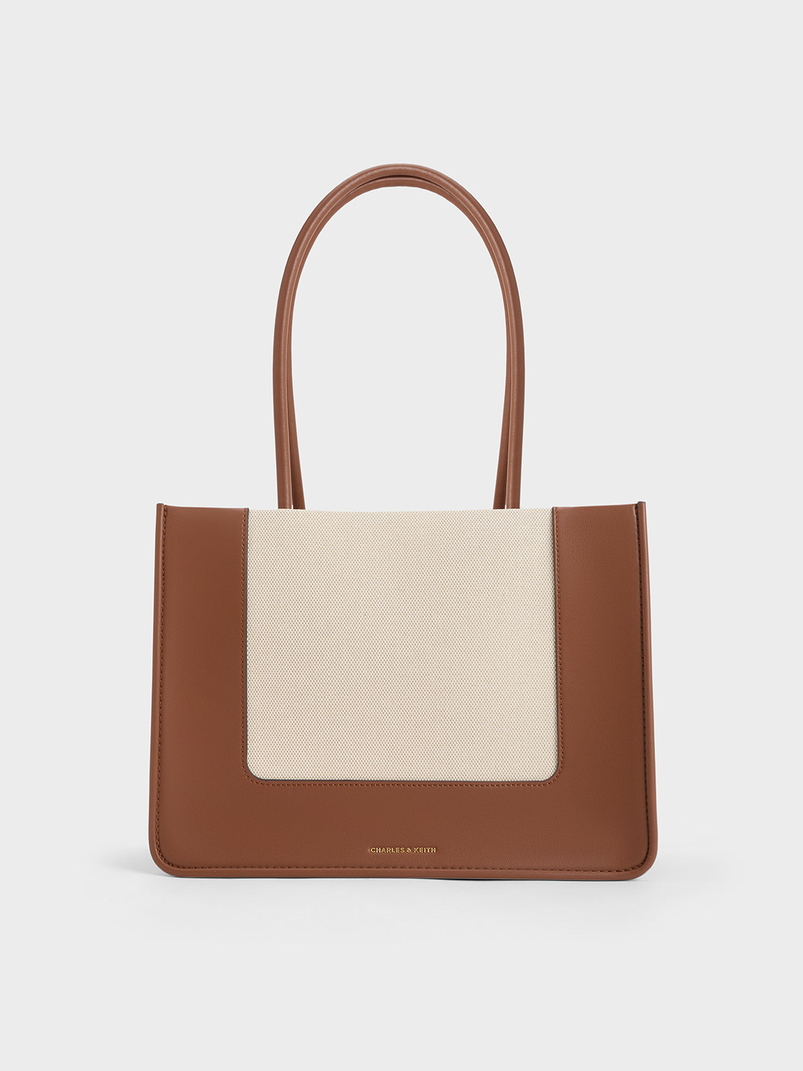Tan Daylla Canvas Tote Bag - Tan - CHARLES & KEITH SA